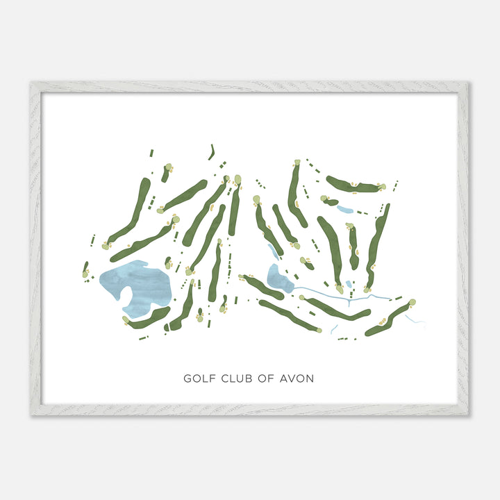 Print of Golf Club Of Avon Modern Map