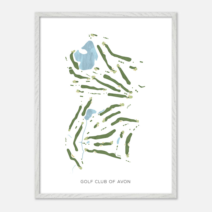 Print of Golf Club Of Avon Modern Map