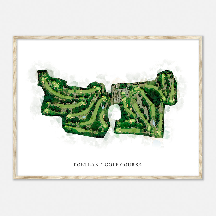 Print of Portland Golf Course Classic Map