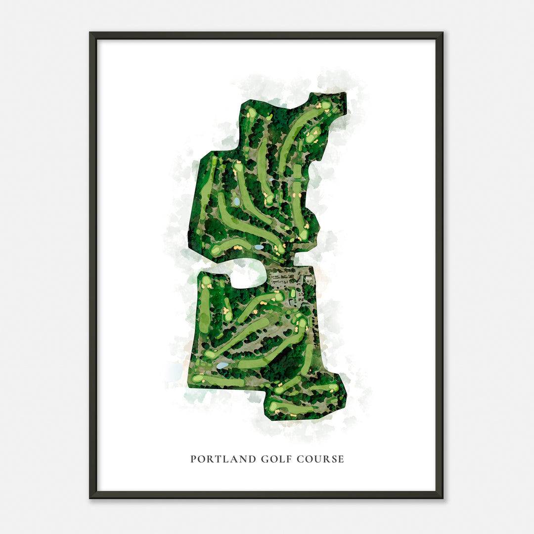 Print of Portland Golf Course Classic Map