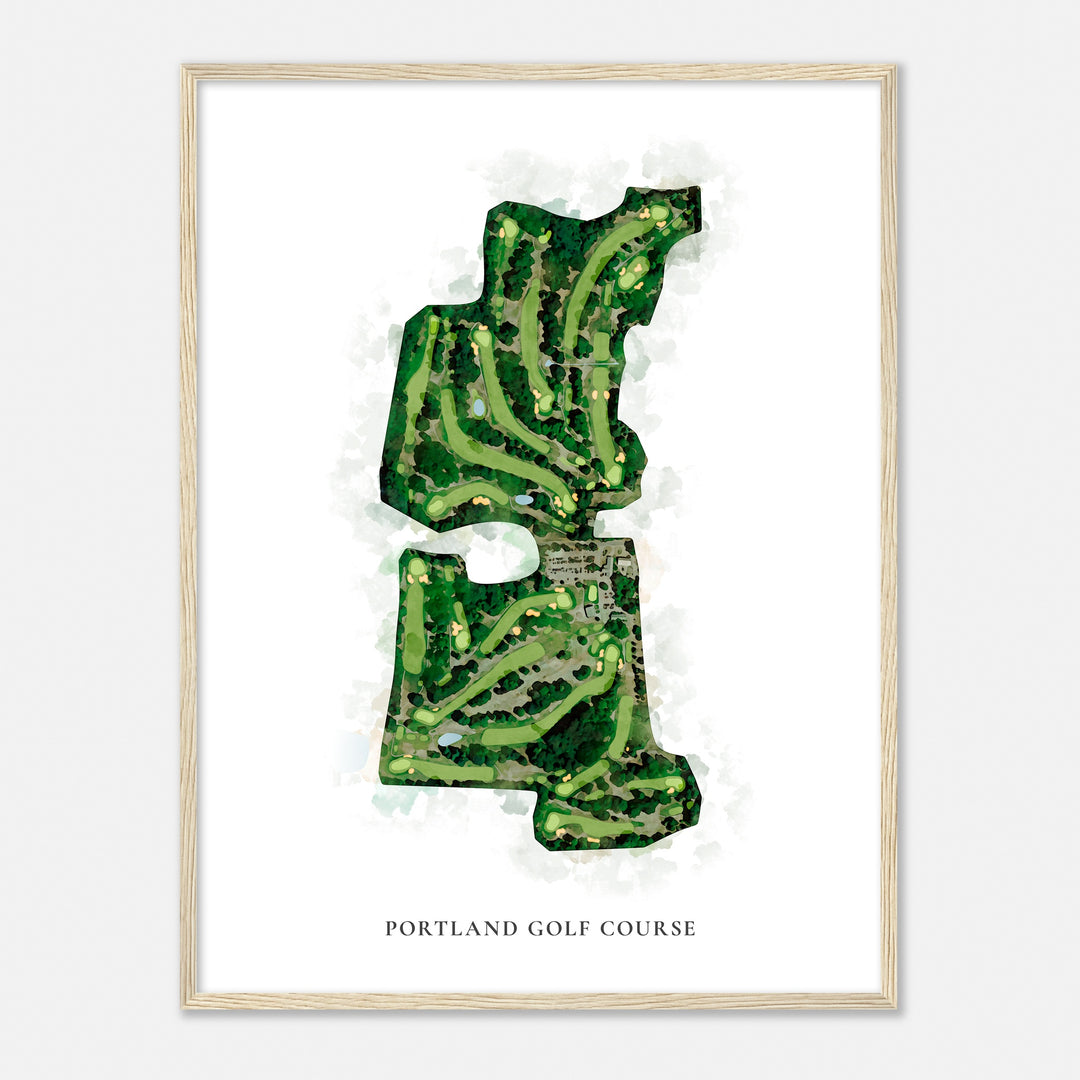 Print of Portland Golf Course Classic Map