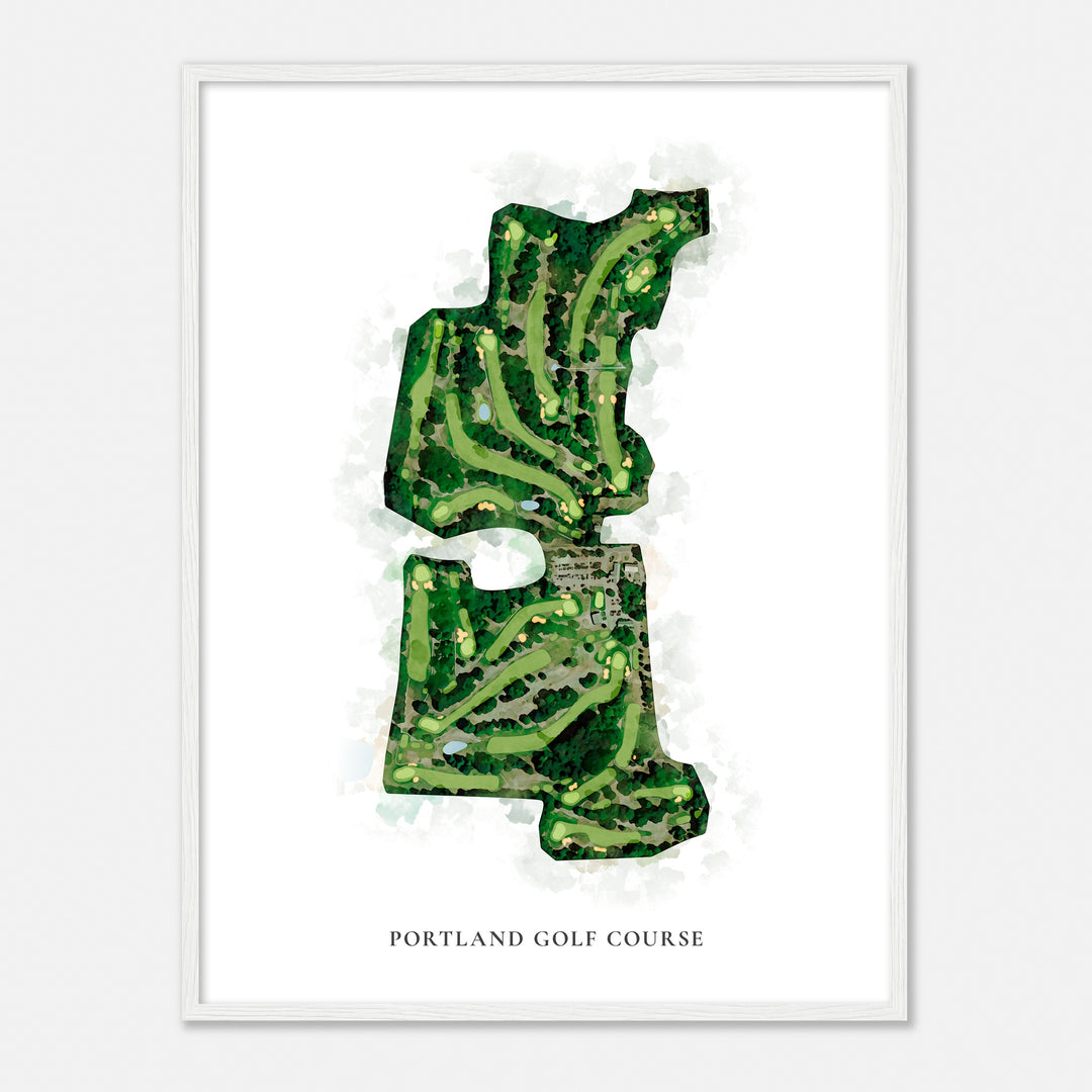 Print of Portland Golf Course Classic Map