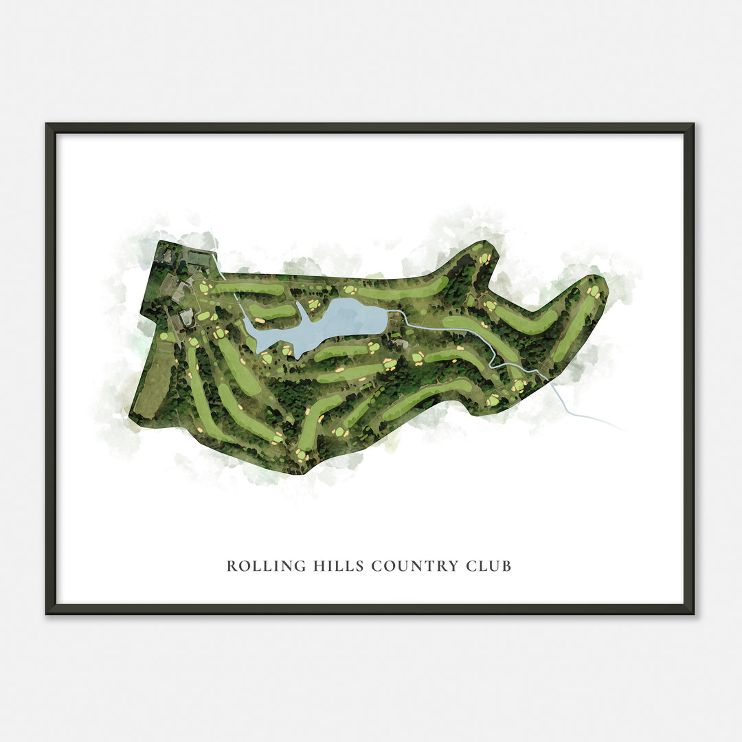 Print of Rolling Hills Country Club Classic Map