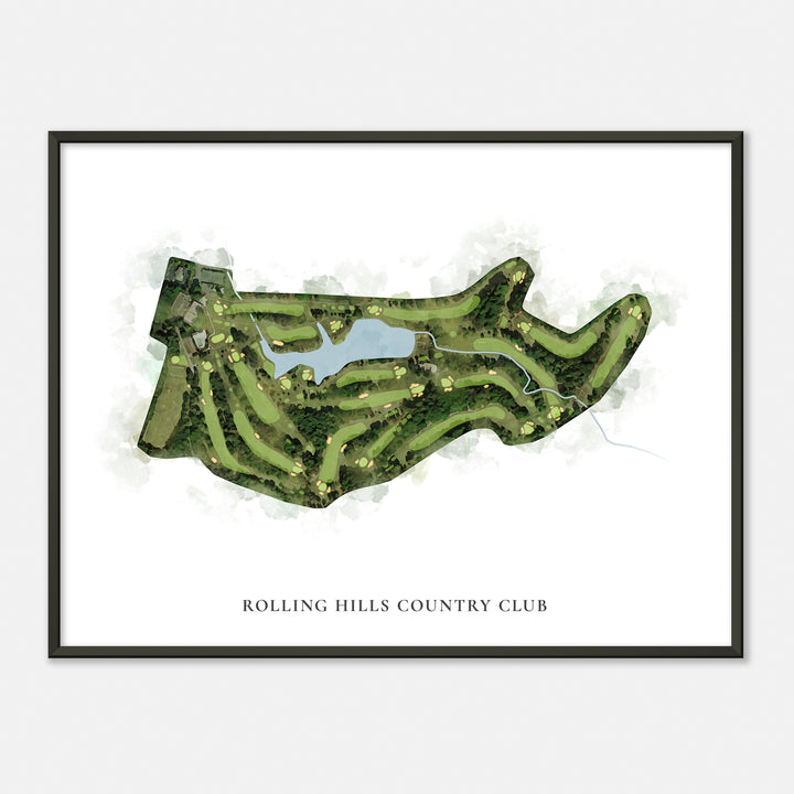 Print of Rolling Hills Country Club Classic Map
