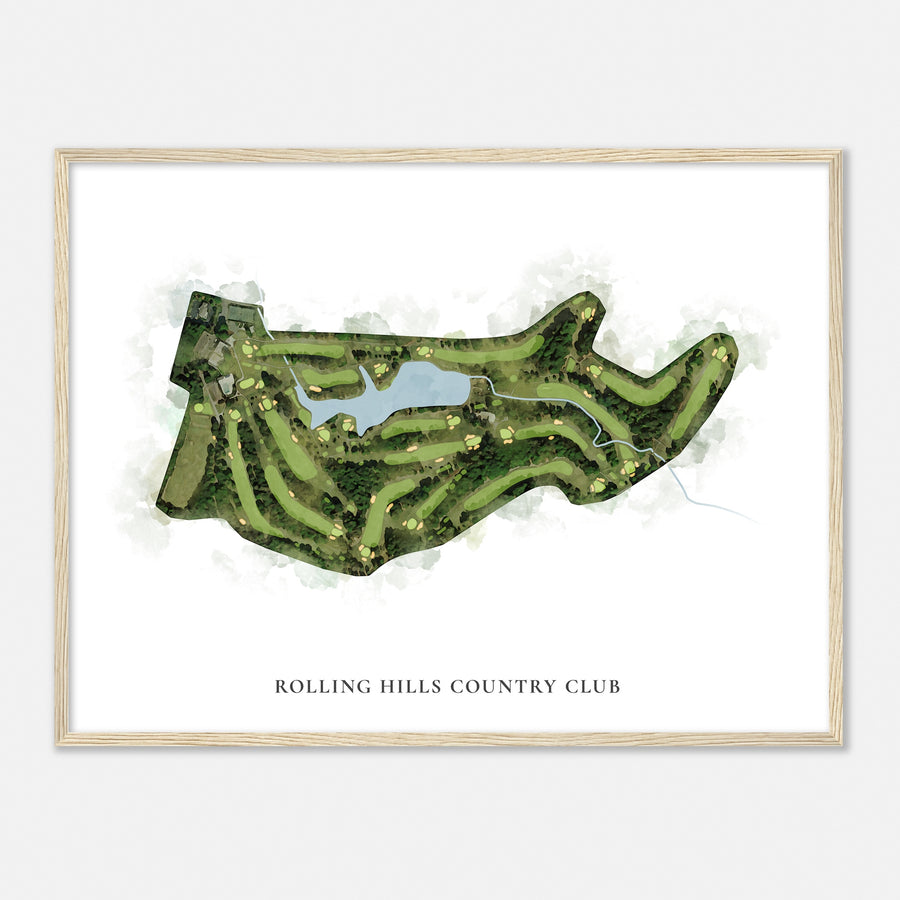 Print of Rolling Hills Country Club Classic Map