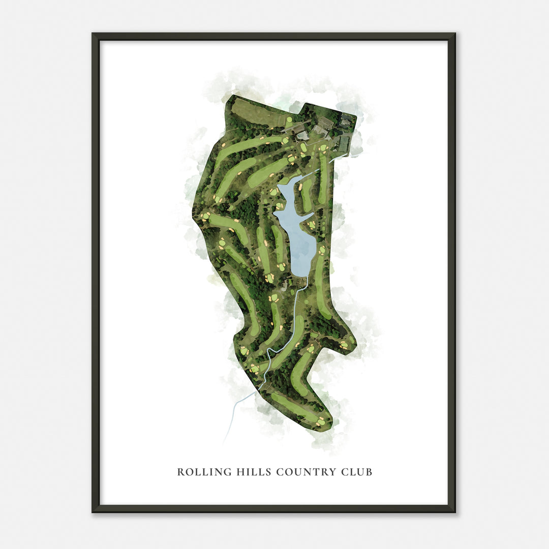 Print of Rolling Hills Country Club Classic Map