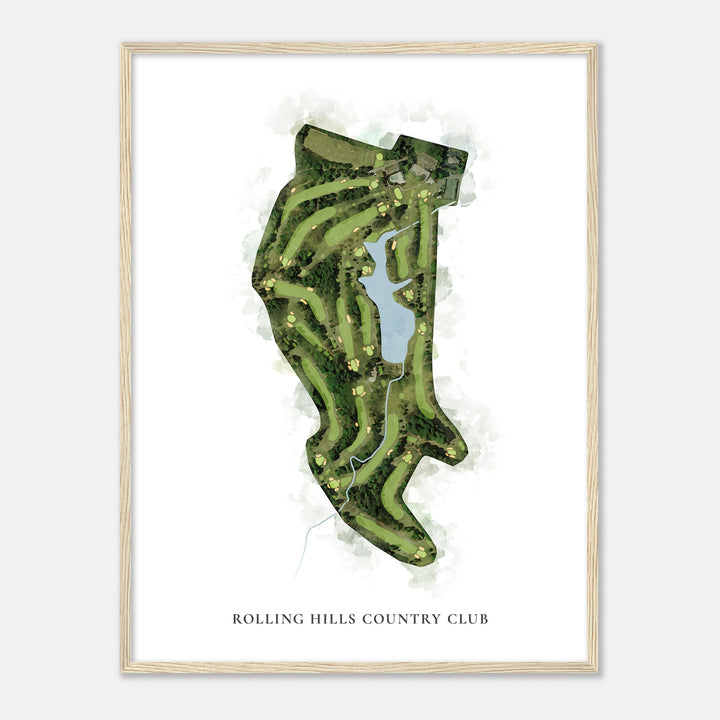 Print of Rolling Hills Country Club Classic Map