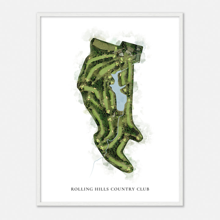 Print of Rolling Hills Country Club Classic Map