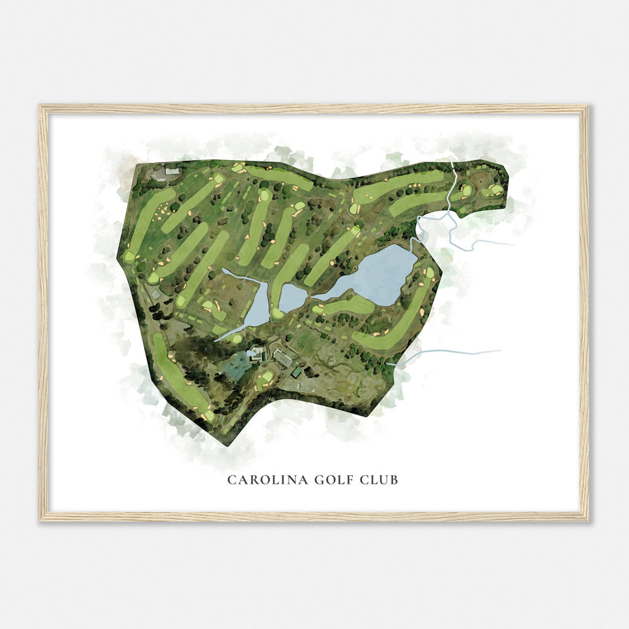 Print of Carolina Golf Club Classic Map