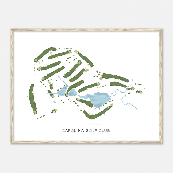 Print of Carolina Golf Club Modern Map