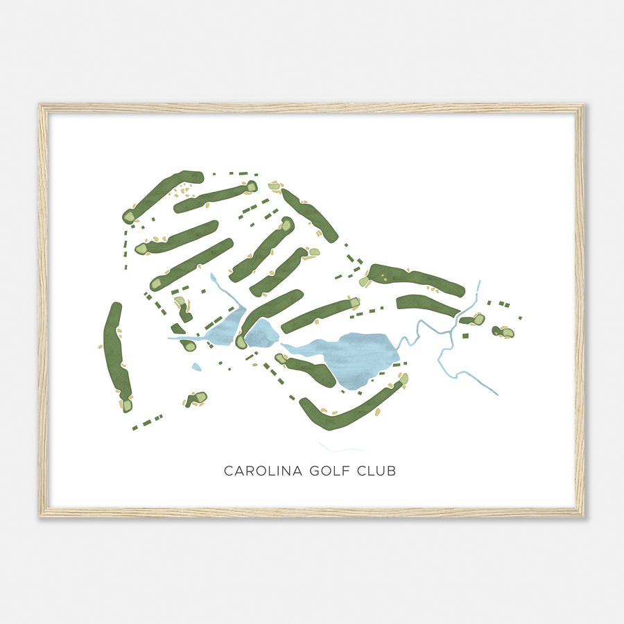 Print of Carolina Golf Club Modern Map
