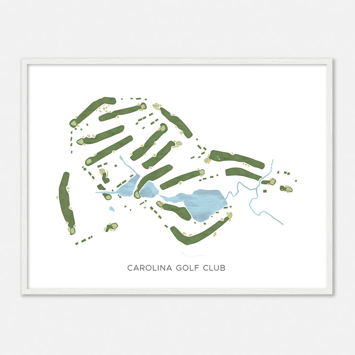 Print of Carolina Golf Club Modern Map