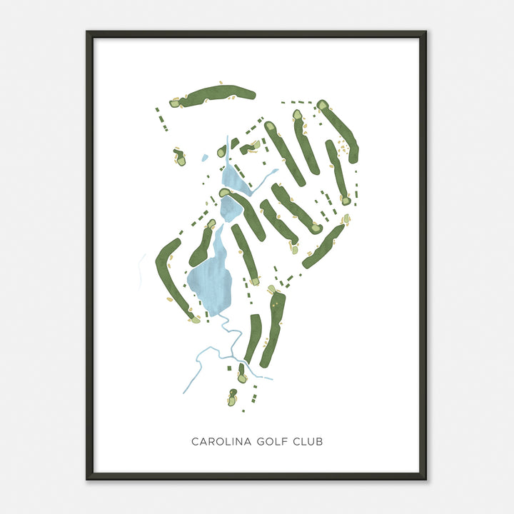 Print of Carolina Golf Club Modern Map