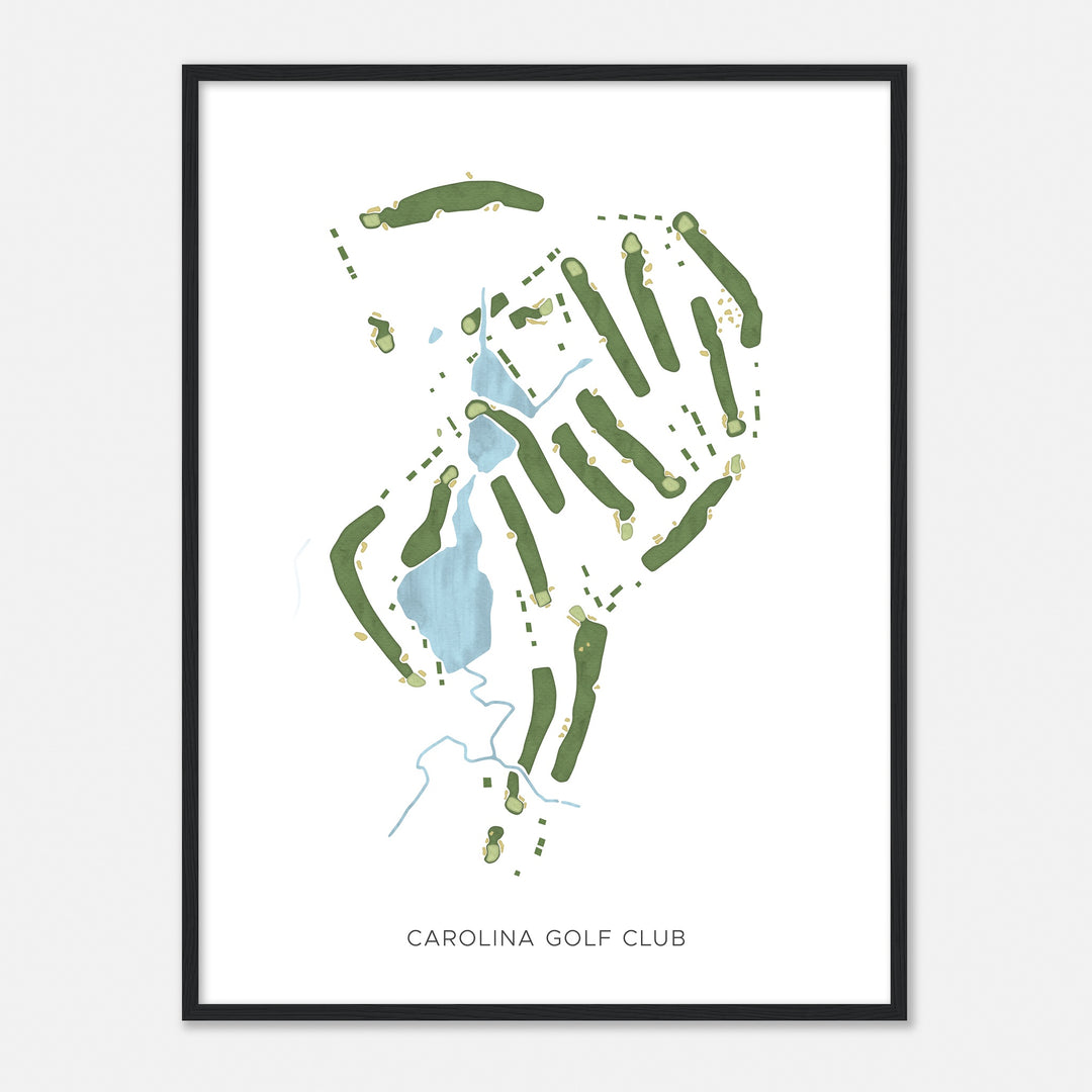 Print of Carolina Golf Club Modern Map