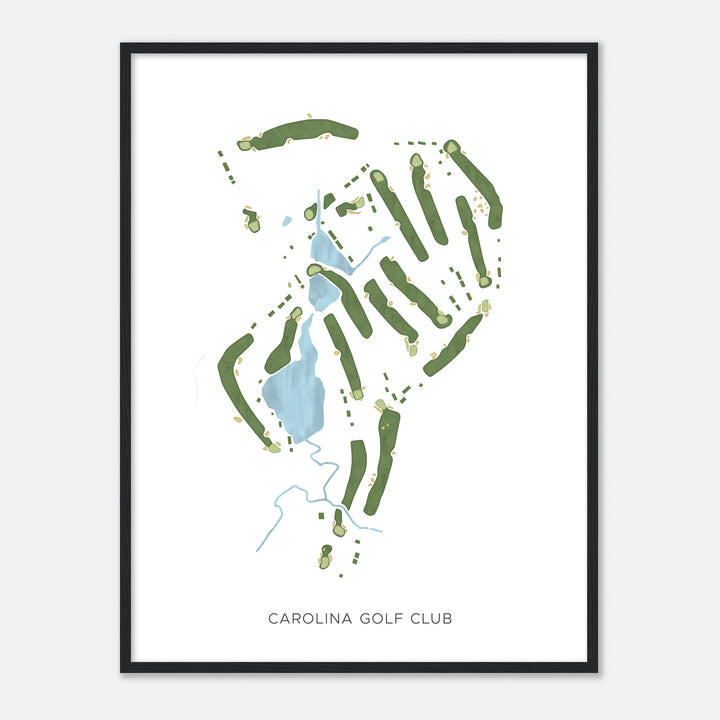 Print of Carolina Golf Club Modern Map