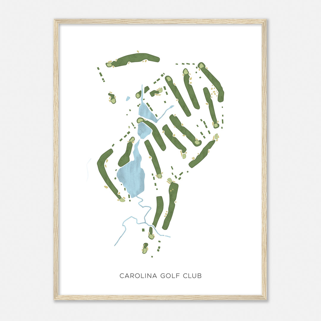 Print of Carolina Golf Club Modern Map