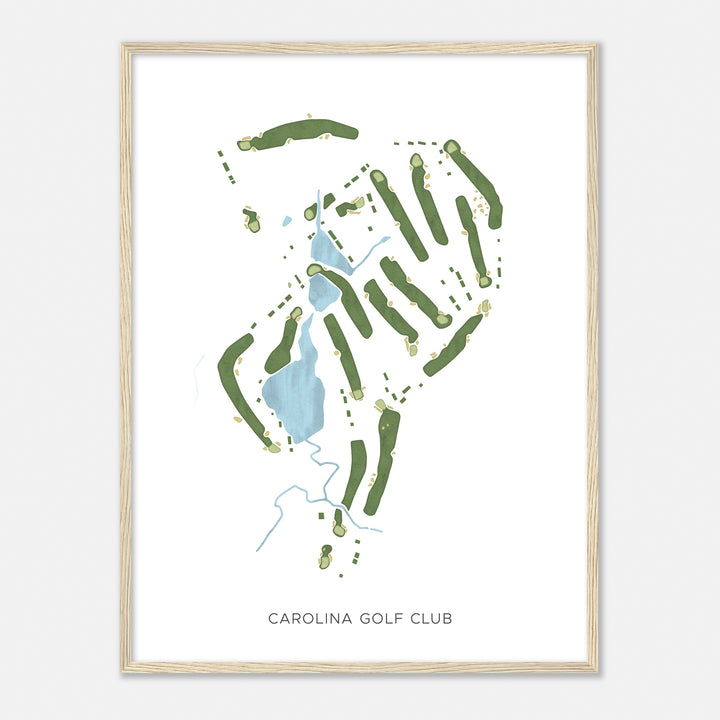 Print of Carolina Golf Club Modern Map