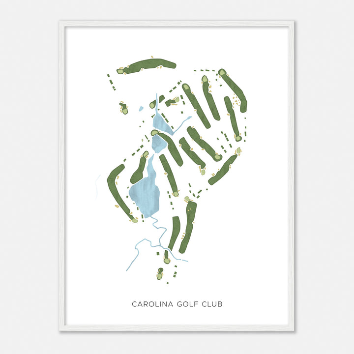 Print of Carolina Golf Club Modern Map