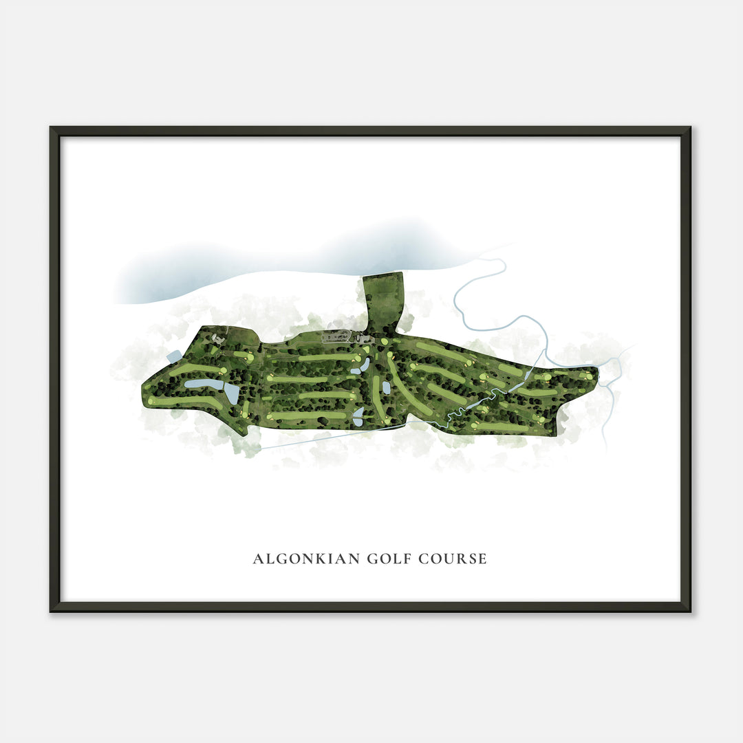 Print of Algonkian Golf Course Classic Map