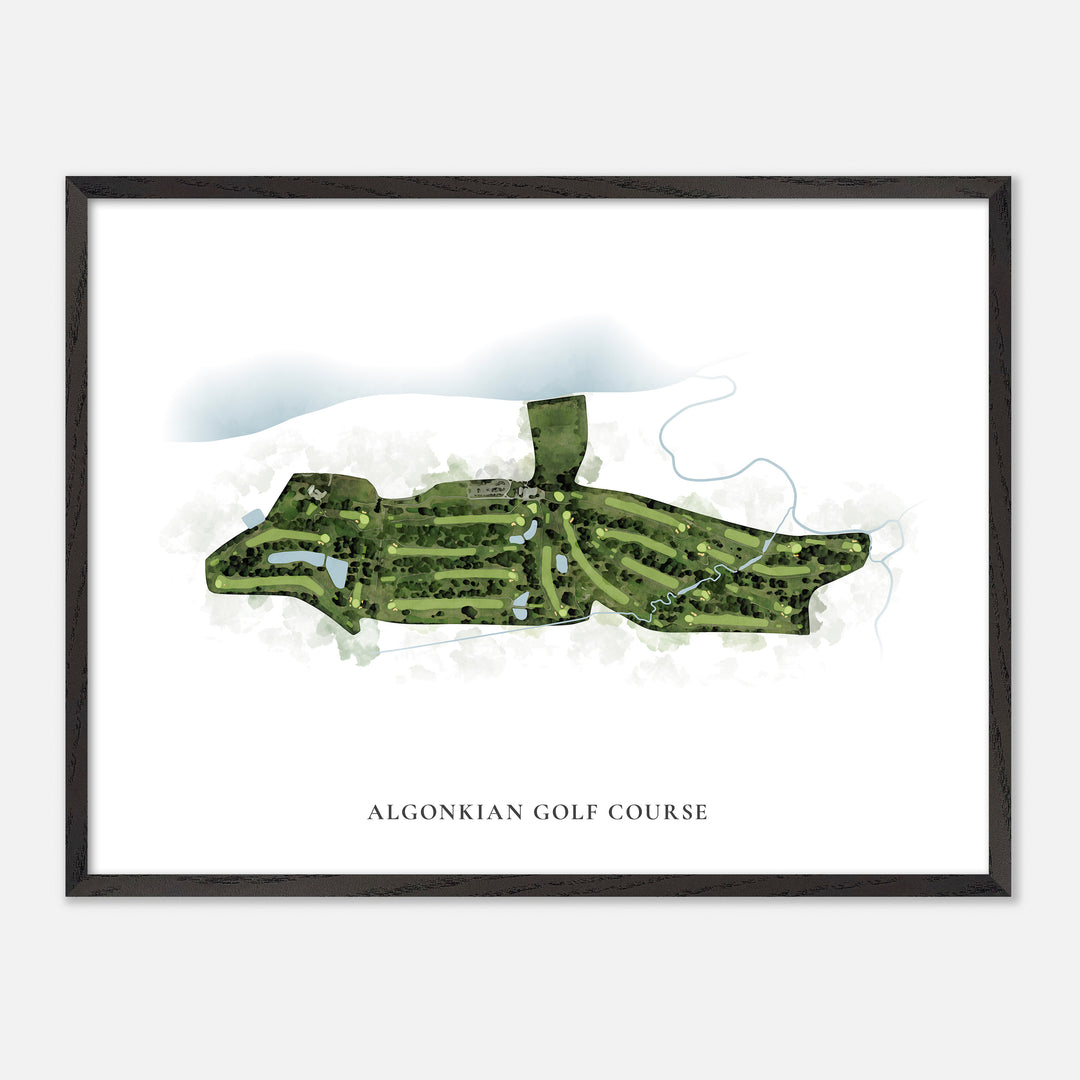 Print of Algonkian Golf Course Classic Map