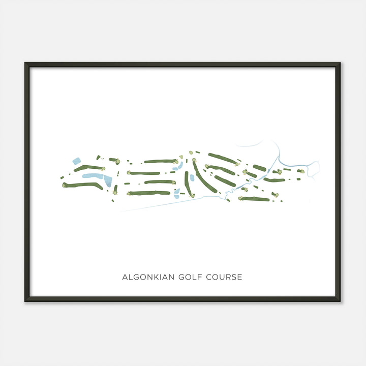 Print of Algonkian Golf Course Modern Map