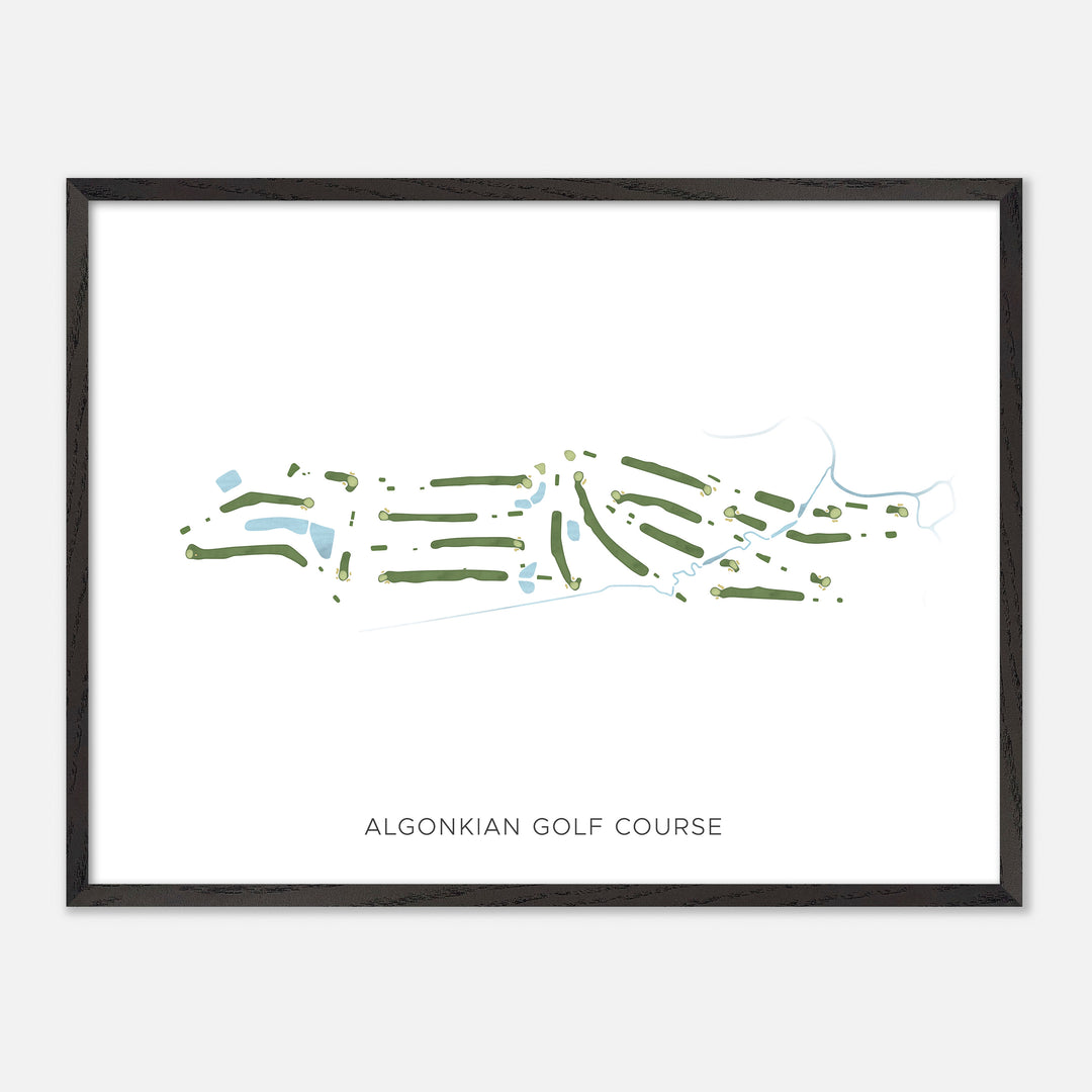 Print of Algonkian Golf Course Modern Map