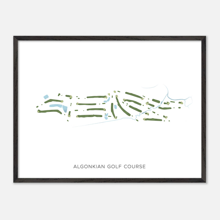 Print of Algonkian Golf Course Modern Map