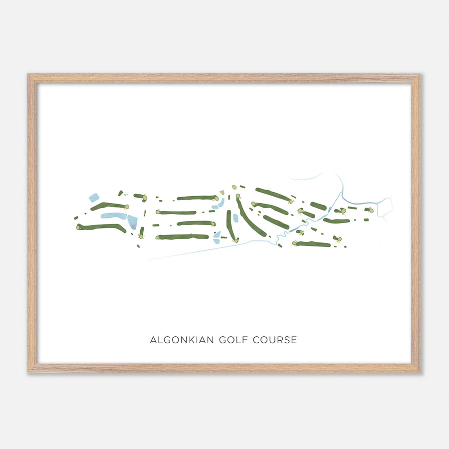 Print of Algonkian Golf Course Modern Map