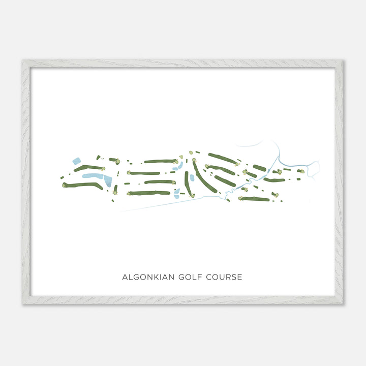 Print of Algonkian Golf Course Modern Map