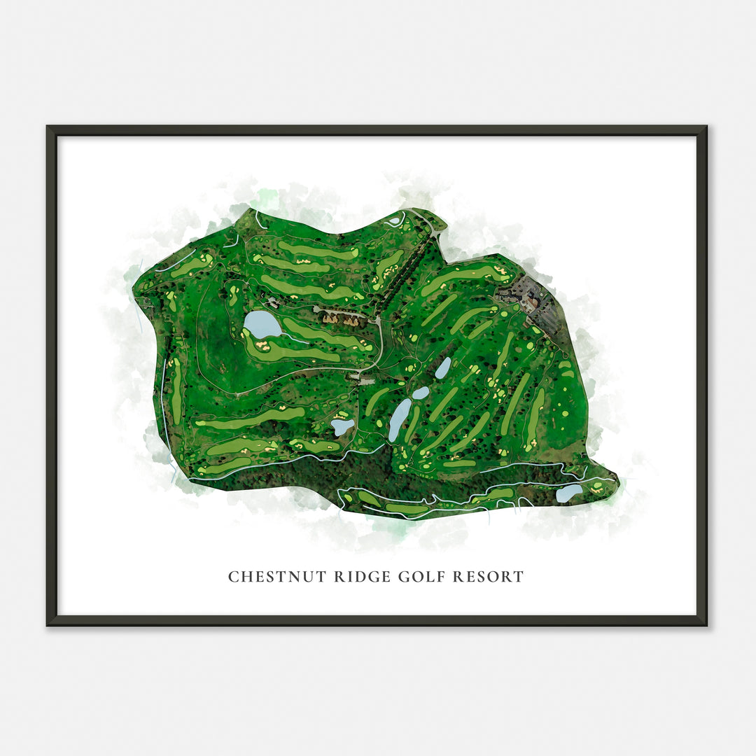 Print of Chestnut Ridge Golf Resort Classic Map