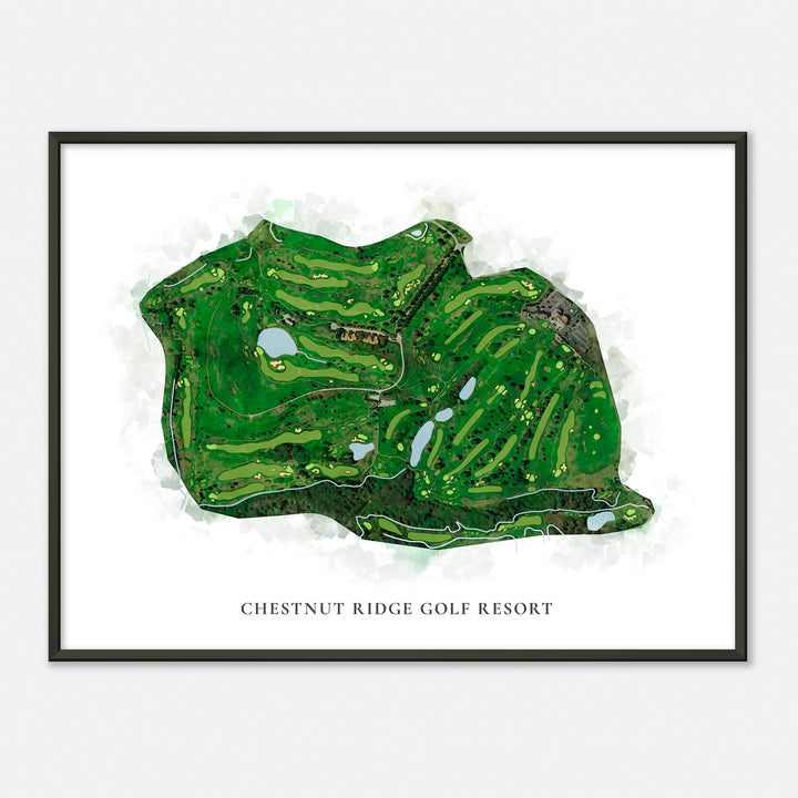 Print of Chestnut Ridge Golf Resort Classic Map