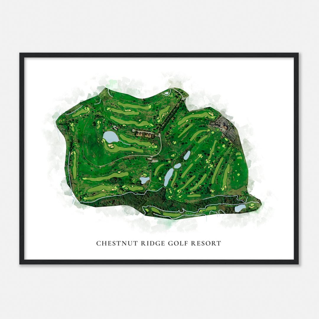 Print of Chestnut Ridge Golf Resort Classic Map