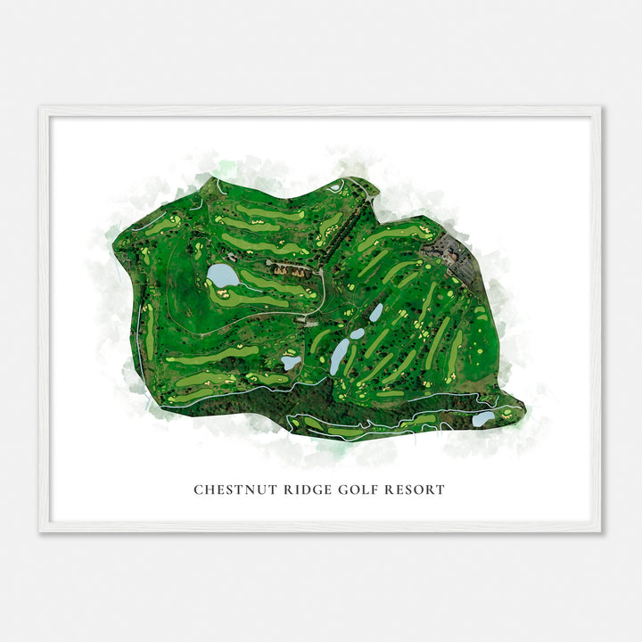 Print of Chestnut Ridge Golf Resort Classic Map