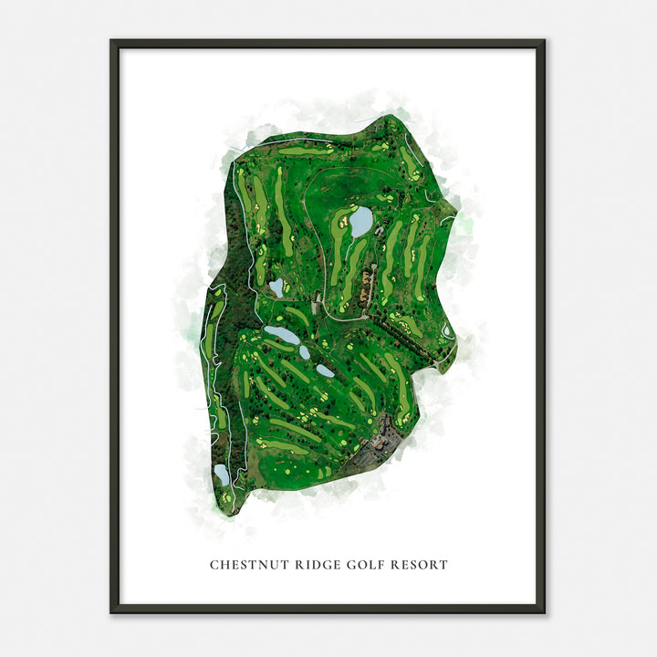Print of Chestnut Ridge Golf Resort Classic Map