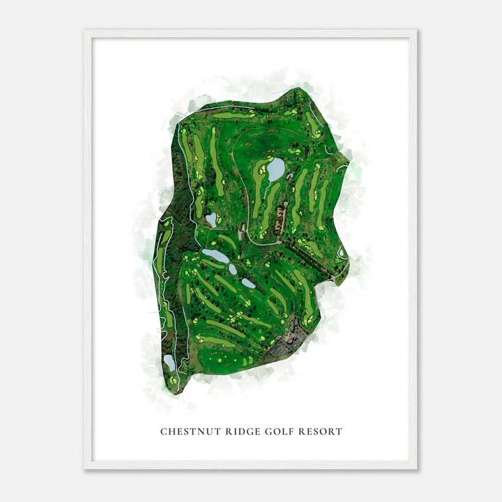 Print of Chestnut Ridge Golf Resort Classic Map