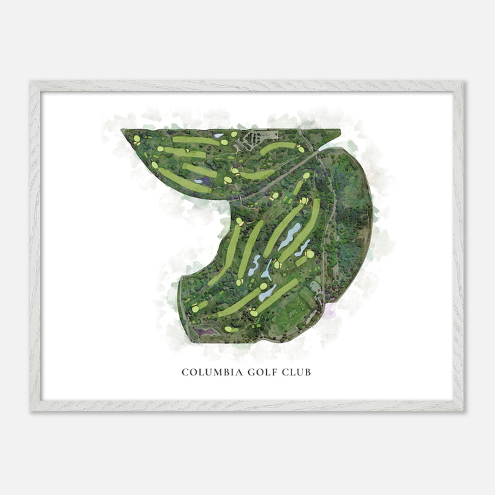 Print of Columbia Golf Club Classic Map