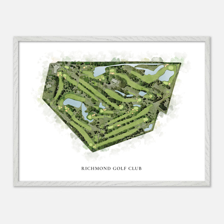 Print of Richmond Golf Club Classic Map