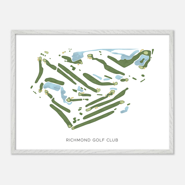 Print of Richmond Golf Club Modern Map