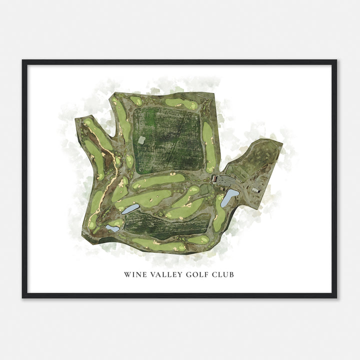 Print of Wine Valley Golf Club Classic Map