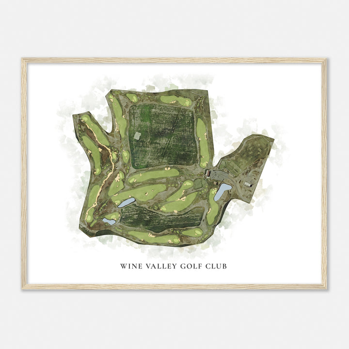 Print of Wine Valley Golf Club Classic Map