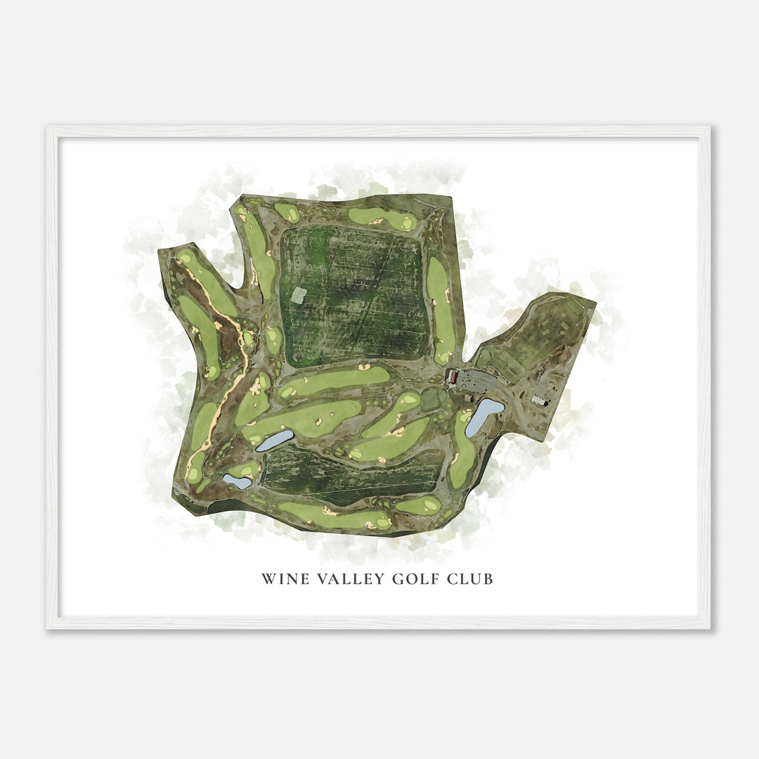 Print of Wine Valley Golf Club Classic Map