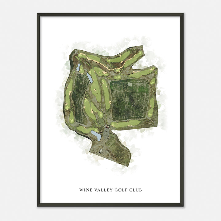 Print of Wine Valley Golf Club Classic Map