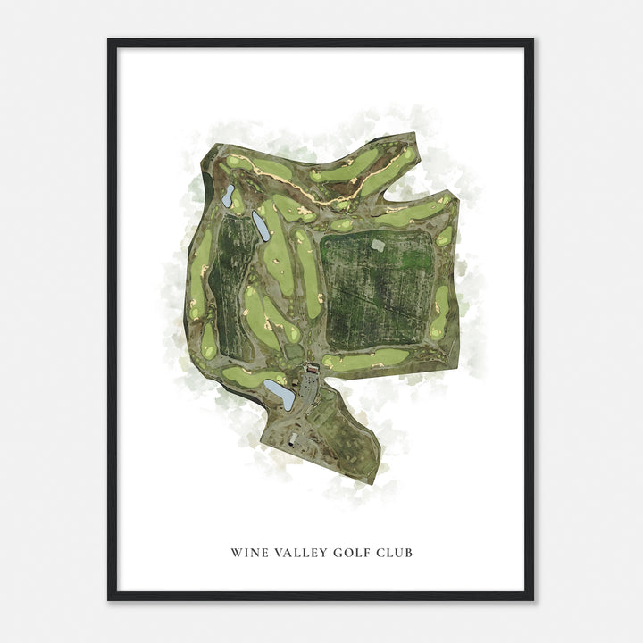 Print of Wine Valley Golf Club Classic Map