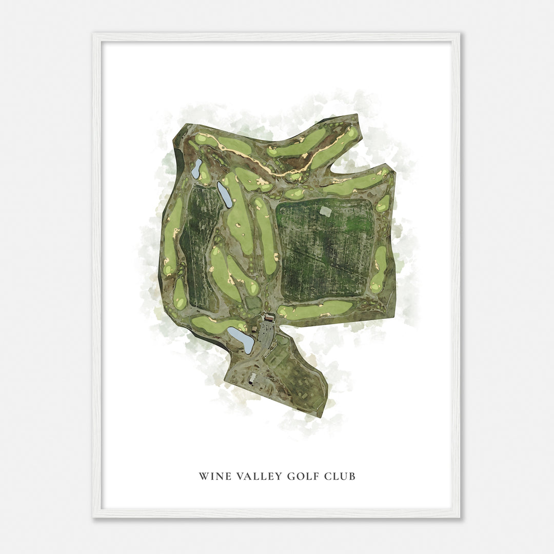 Print of Wine Valley Golf Club Classic Map