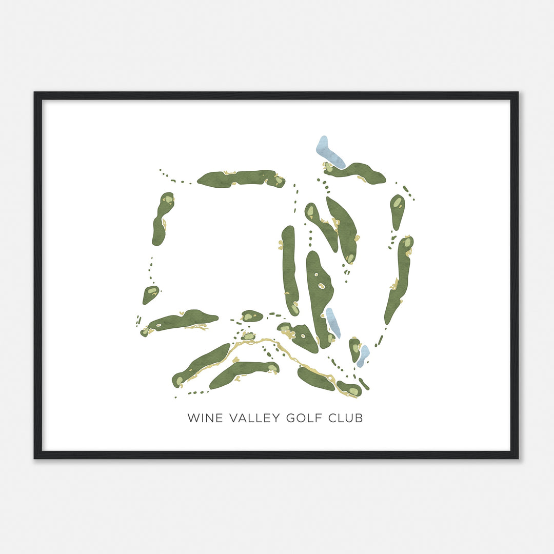 Print of Wine Valley Golf Club Modern Map