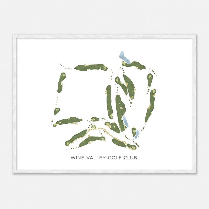 Print of Wine Valley Golf Club Modern Map