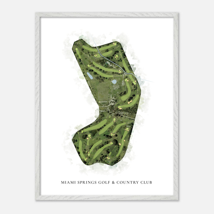 Print of Miami Springs Golf & Country Club Classic Map
