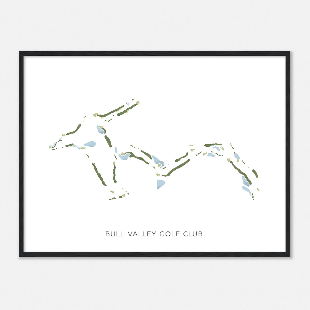 Print of Bull Valley Golf Club Modern Map