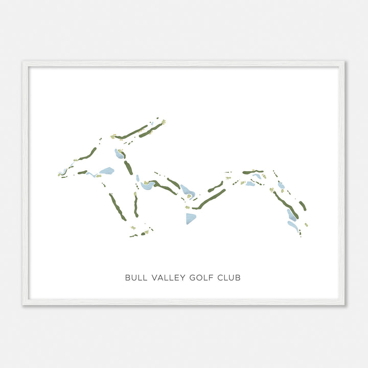 Print of Bull Valley Golf Club Modern Map