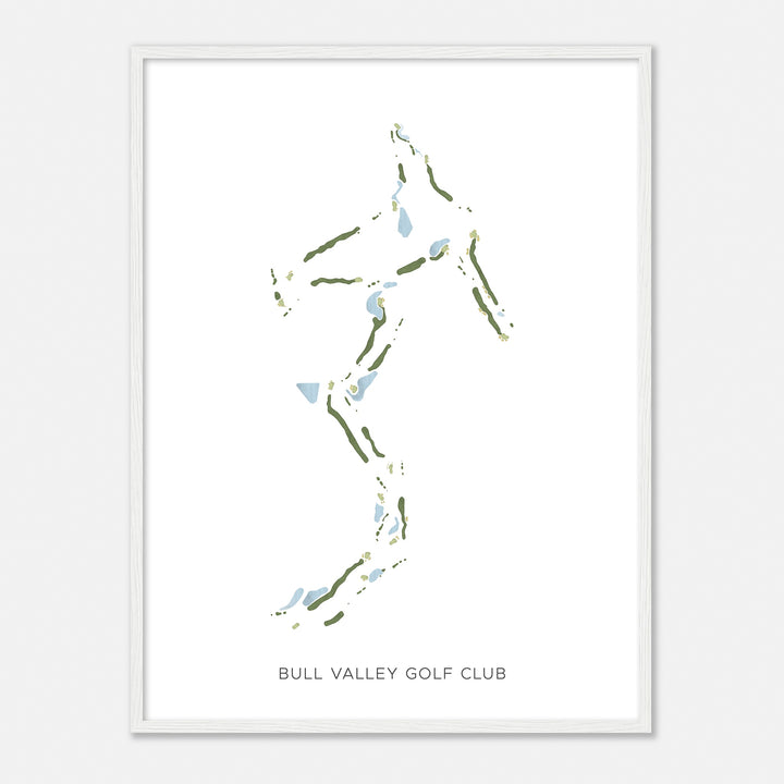 Print of Bull Valley Golf Club Modern Map